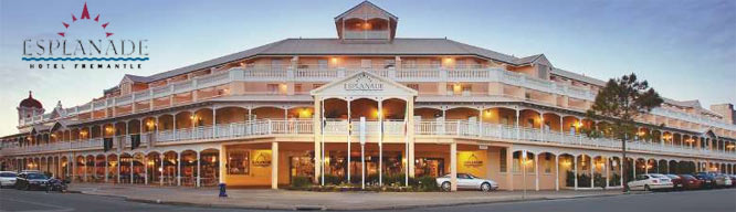 esplanade hotel fremantle to perth airport